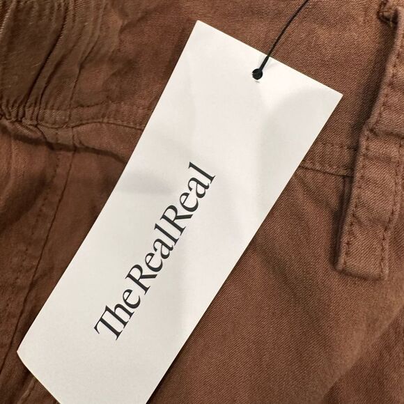 Vince linen blend trouser pants pecan brown - Picture 5 of 5